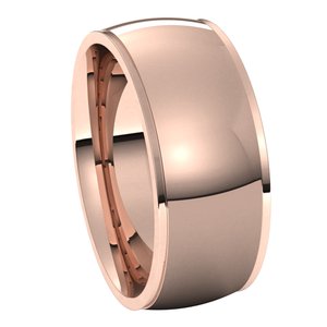 Stepped-Edge Comfort-Fit Half Round Band