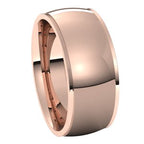 Stepped-Edge Comfort-Fit Half Round Band