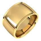 Stepped-Edge Comfort-Fit Half Round Band