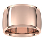 Stepped-Edge Comfort-Fit Half Round Band