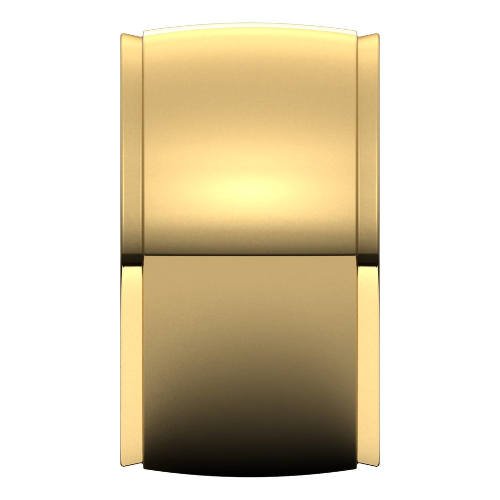 Stepped-Edge Comfort-Fit Half Round Band