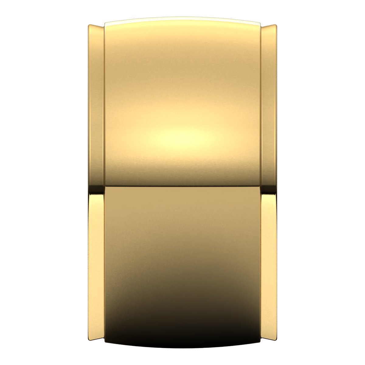Stepped-Edge Comfort-Fit Half Round Band