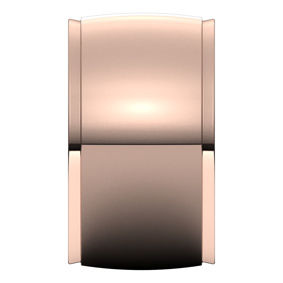 Stepped-Edge Comfort-Fit Half Round Band