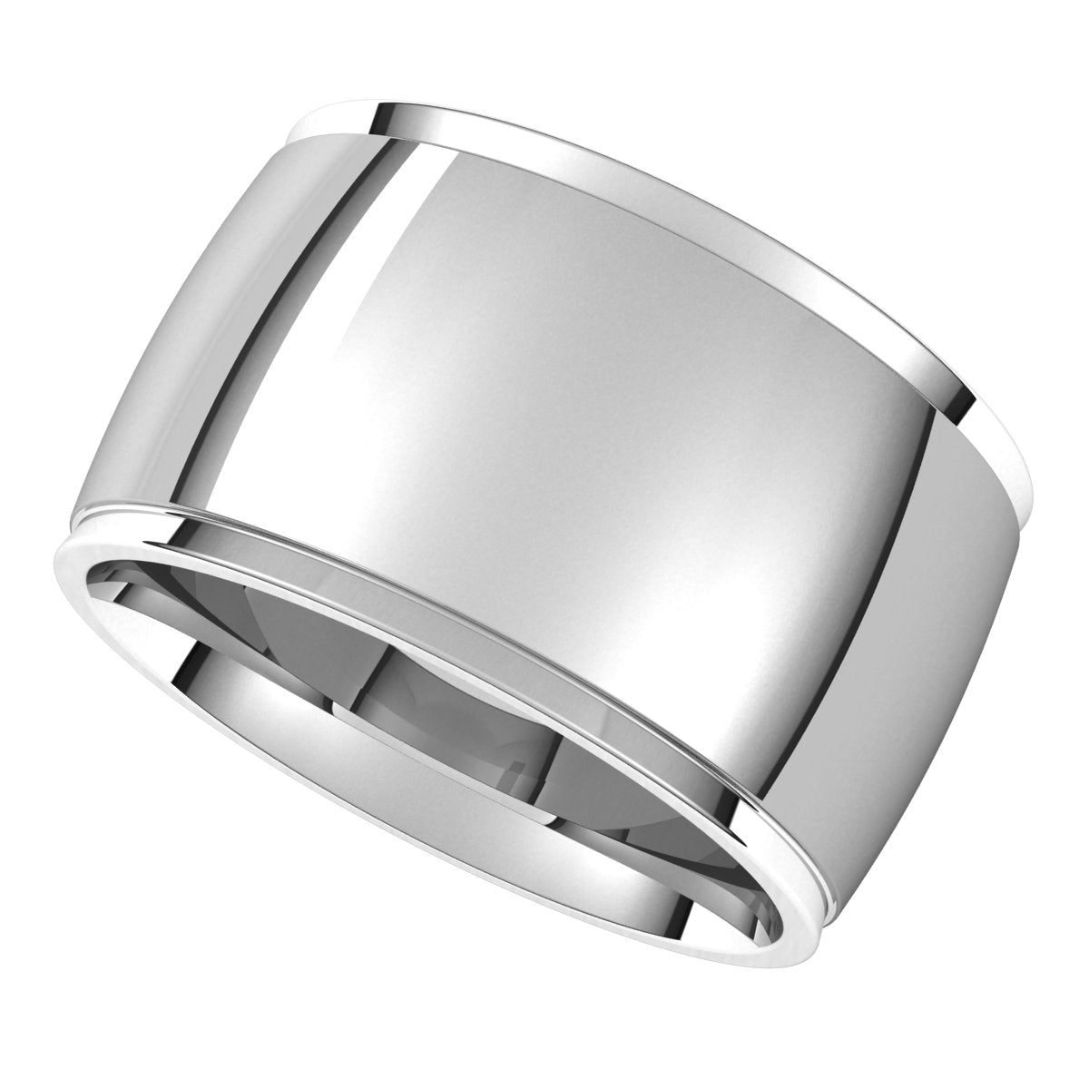 Stepped-Edge Comfort-Fit Half Round Band