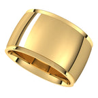 Stepped-Edge Comfort-Fit Half Round Band