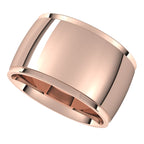 Stepped-Edge Comfort-Fit Half Round Band