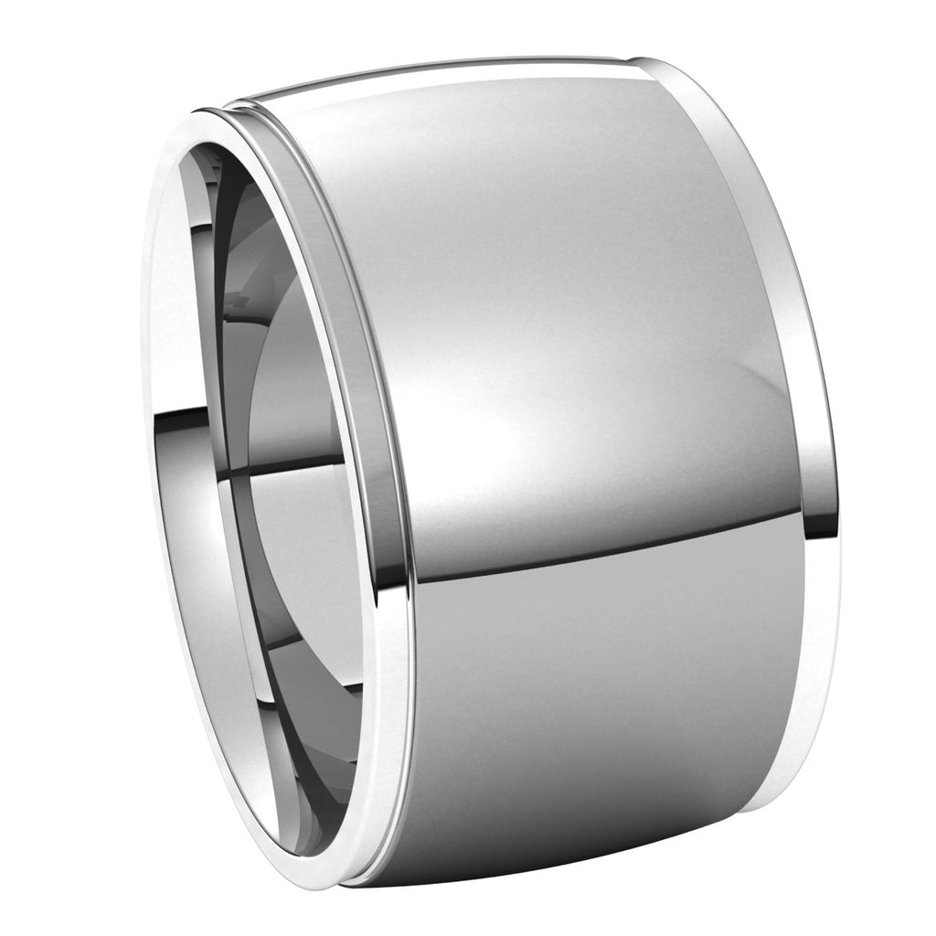 Stepped-Edge Comfort-Fit Half Round Band