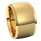 Stepped-Edge Comfort-Fit Half Round Band