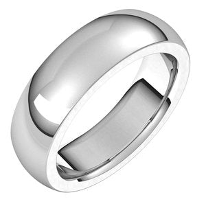 Heavyweight Comfort-Fit Half Round Band