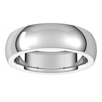 Heavyweight Comfort-Fit Half Round Band