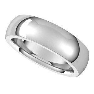 Heavyweight Comfort-Fit Half Round Band