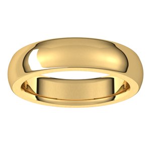 Heavyweight Comfort-Fit Half Round Band