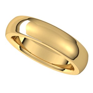 Heavyweight Comfort-Fit Half Round Band