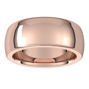 Heavyweight Comfort-Fit Half Round Band