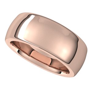 Heavyweight Comfort-Fit Half Round Band