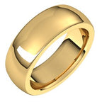 Heavyweight Comfort-Fit Half Round Band