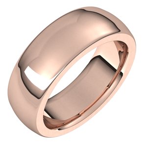 Heavyweight Comfort-Fit Half Round Band