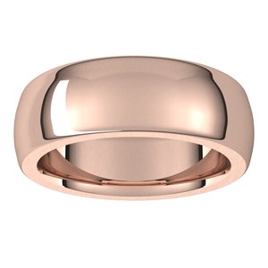 Heavyweight Comfort-Fit Half Round Band