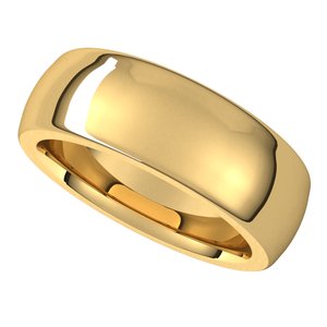 Heavyweight Comfort-Fit Half Round Band