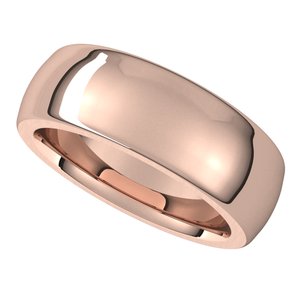 Heavyweight Comfort-Fit Half Round Band