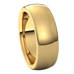Heavyweight Comfort-Fit Half Round Band