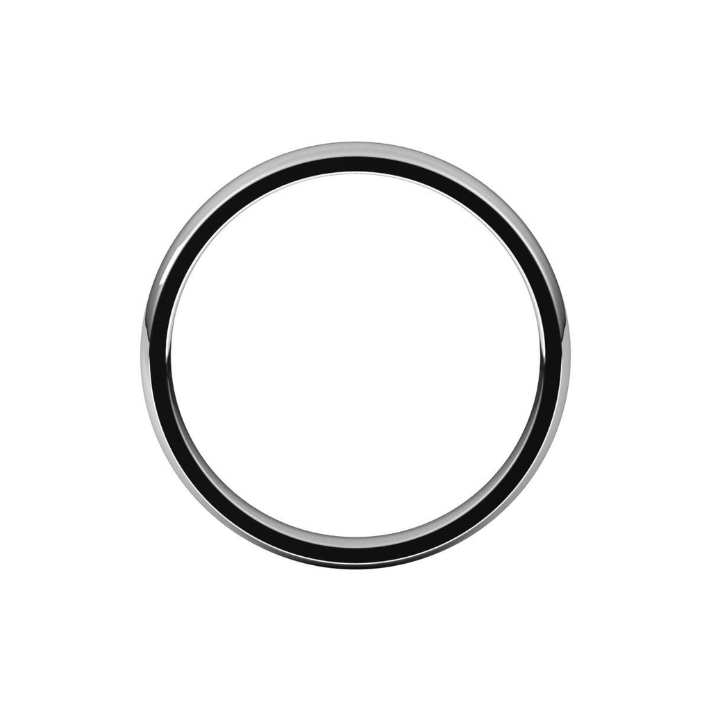 Lightweight Comfort-Fit Half Round Band