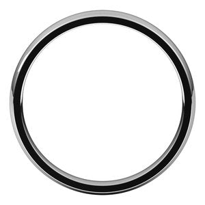 Lightweight Comfort-Fit Half Round Band
