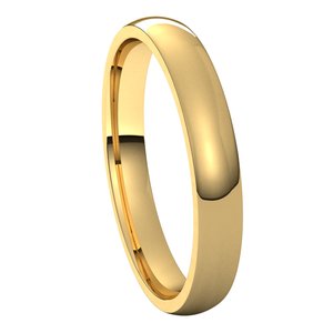 Lightweight Comfort-Fit Half Round Band