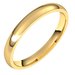 Lightweight Comfort-Fit Half Round Band