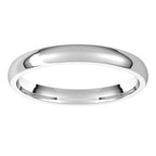 Lightweight Comfort-Fit Half Round Band
