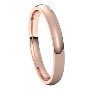 Lightweight Comfort-Fit Half Round Band