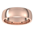 Lightweight Comfort-Fit Half Round Band