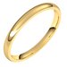 Lightweight Comfort-Fit Half Round Band