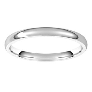 Lightweight Comfort-Fit Half Round Band