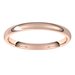 Lightweight Comfort-Fit Half Round Band
