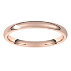 Lightweight Comfort-Fit Half Round Band