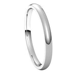 Lightweight Comfort-Fit Half Round Band