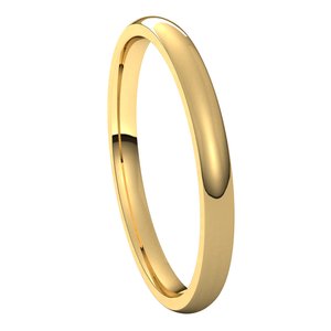 Lightweight Comfort-Fit Half Round Band