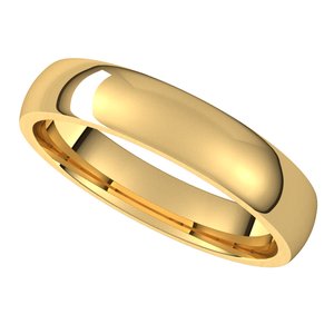 Lightweight Comfort-Fit Half Round Band