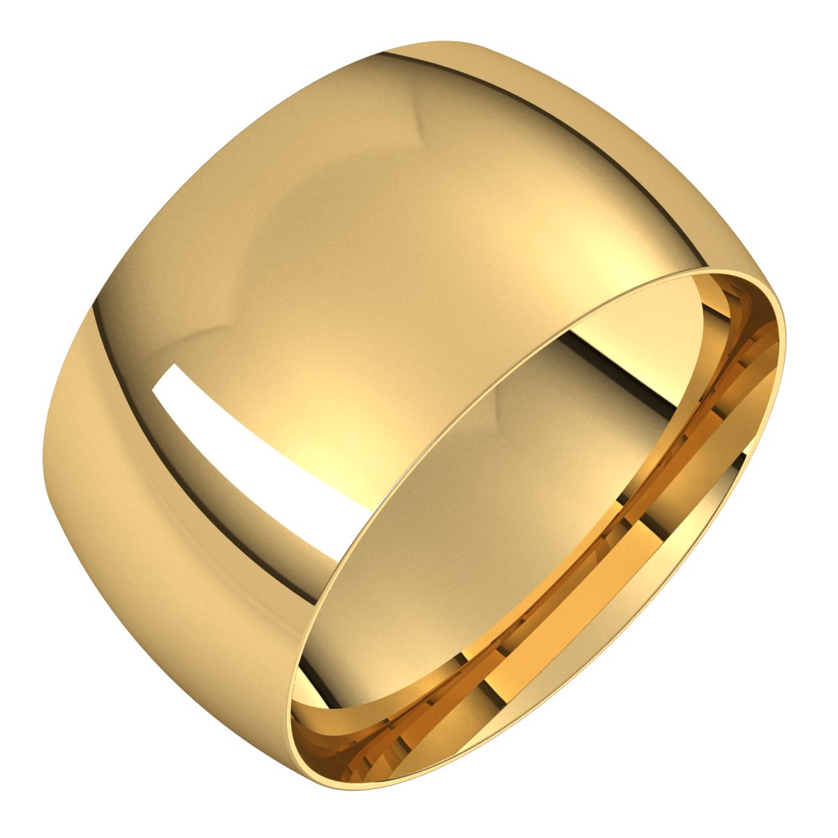 Lightweight Comfort-Fit Half Round Band