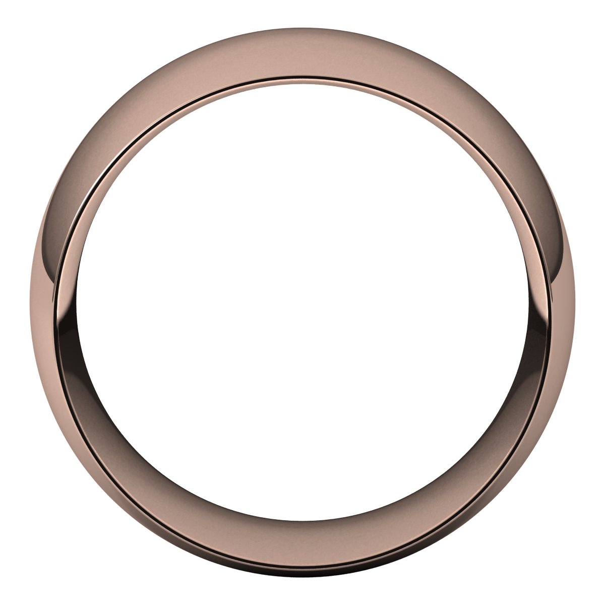 Lightweight Comfort-Fit Half Round Band