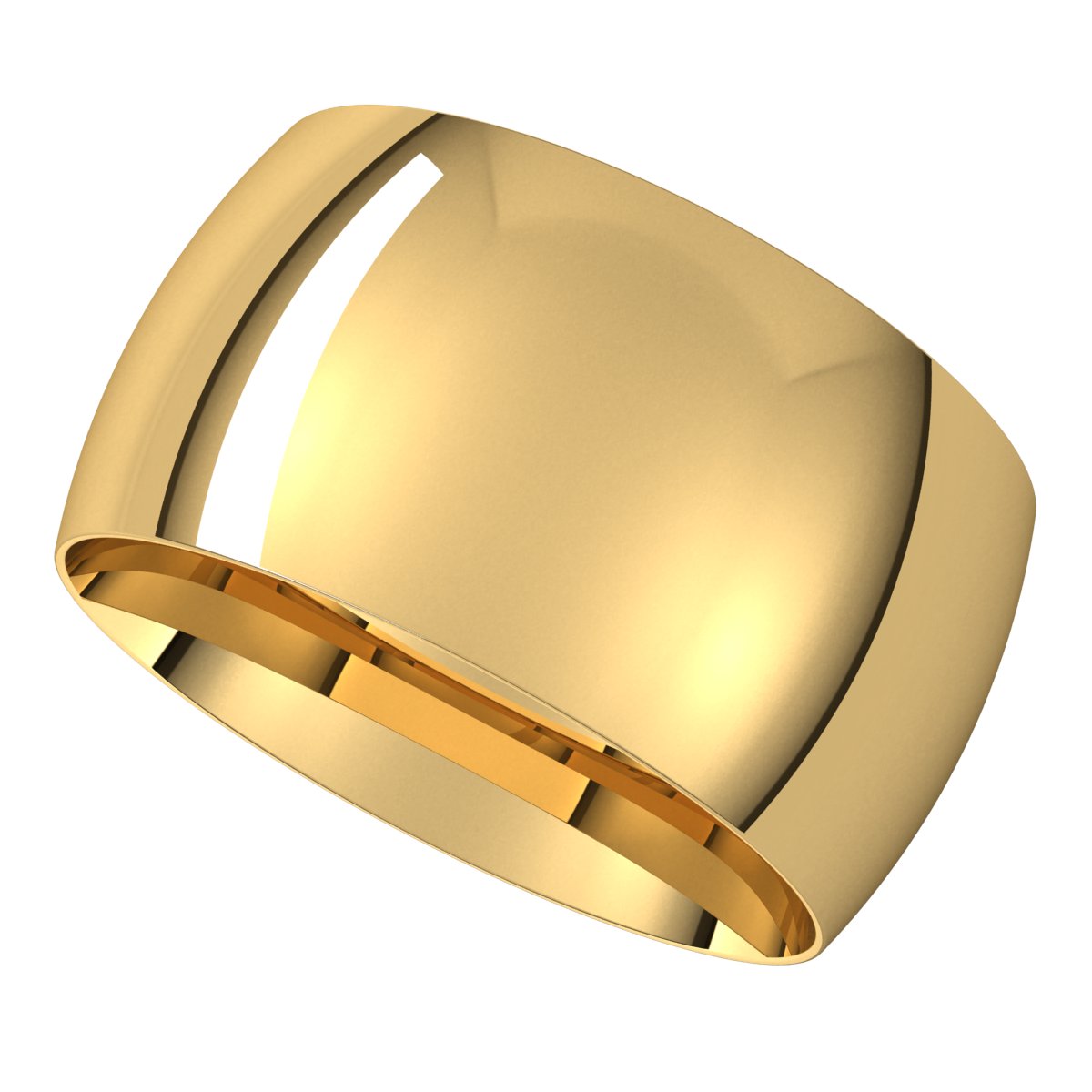 Lightweight Comfort-Fit Half Round Band