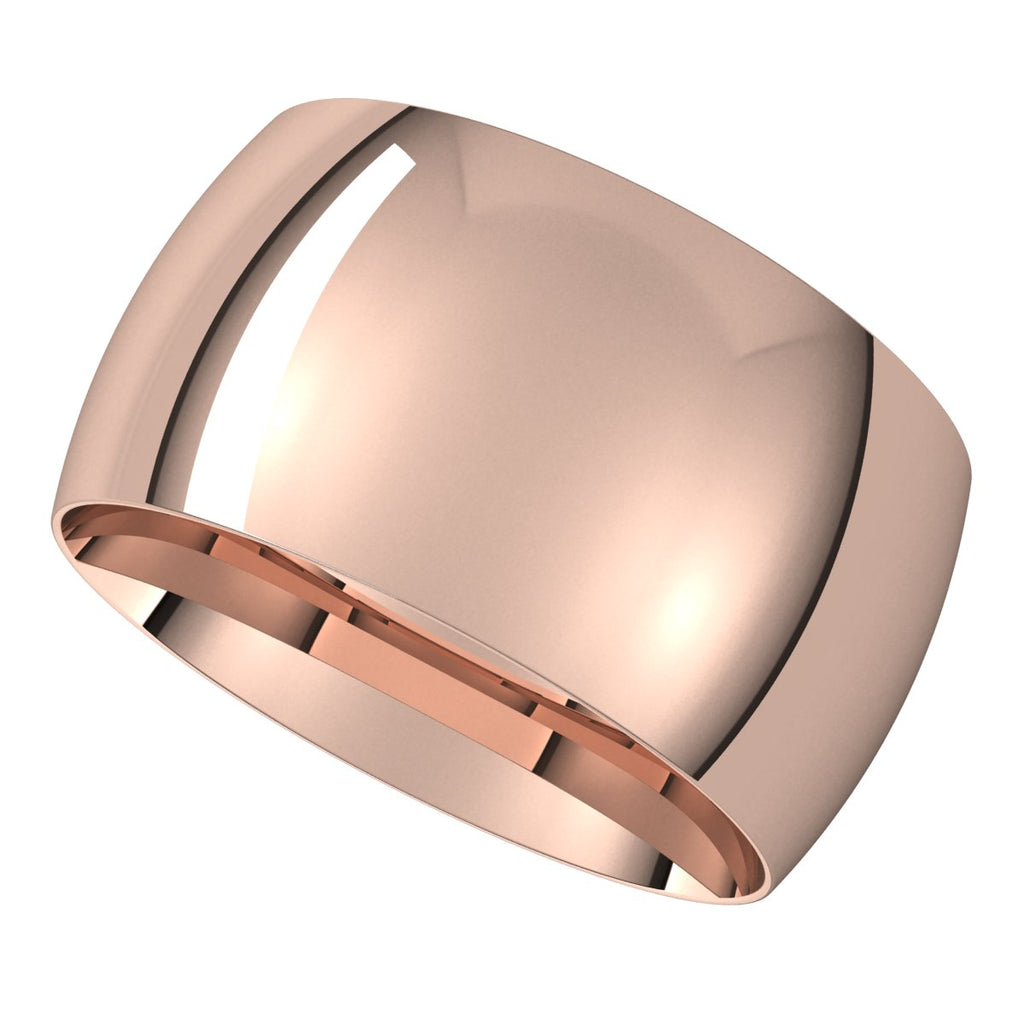 Lightweight Comfort-Fit Half Round Band