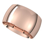 Lightweight Comfort-Fit Half Round Band
