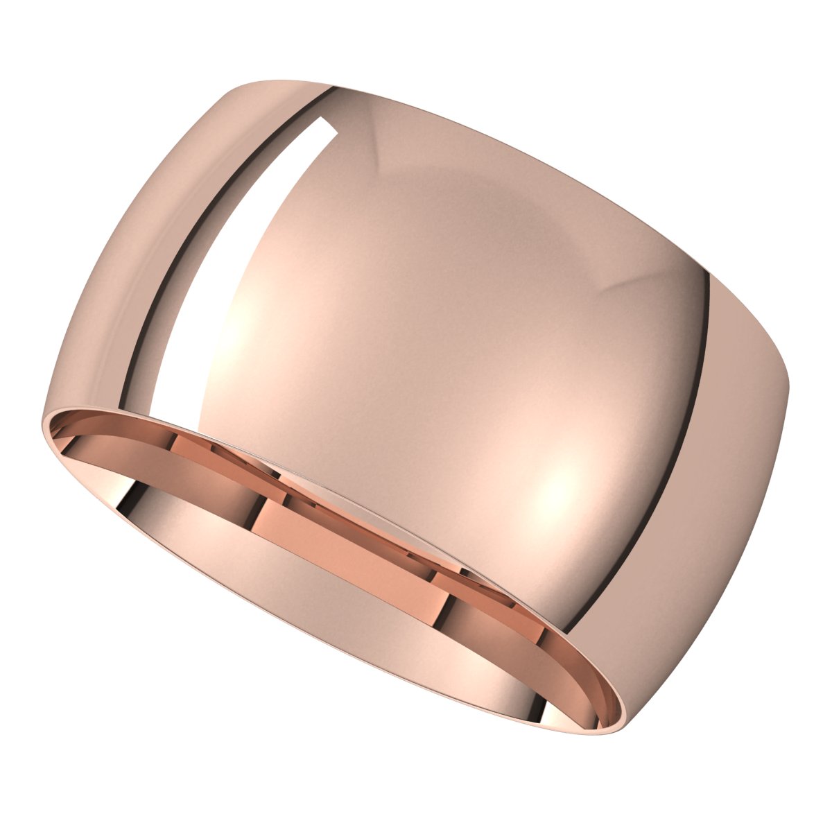Lightweight Comfort-Fit Half Round Band