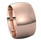 Lightweight Comfort-Fit Half Round Band