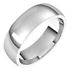 Lightweight Comfort-Fit Half Round Band