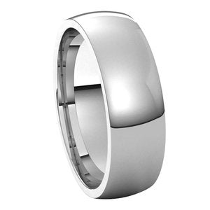 Lightweight Comfort-Fit Half Round Band