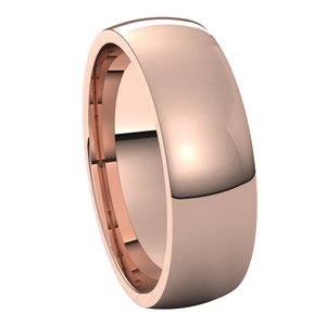 Lightweight Comfort-Fit Half Round Band
