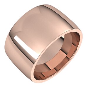 Lightweight Comfort-Fit Half Round Band